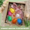 24 Pack Prefilled Easter Eggs With Toys I Colorful Plastic Eggs Filled for Kids I perfect Easter Egg Fillers I hunts, baskets, parties, classrooms, spring activities, family celebrations holiday fun view 2