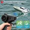 SVERTIBO Fast RC Boat for Adults, 20KM/H High Speed Remote Control Racing Boats, Self-Righting, 2 Batteries, 20+ Mins, 2.4GHz Pool & Lake Summer Toys Gifts (Brown) view 4