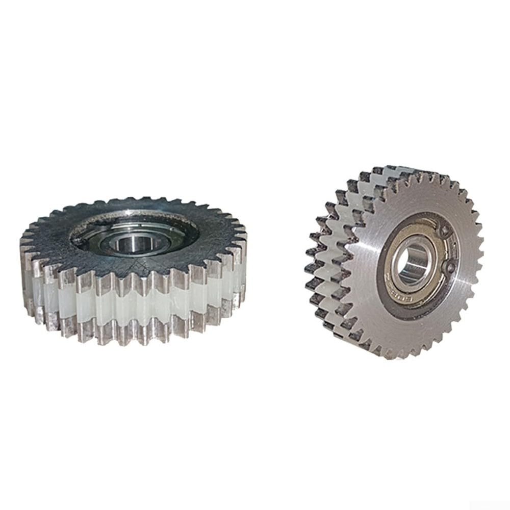 36-Tooth Copper Planetary Gear with Bearing and Clutch for Hub Motor, Drive Gear Set, Nylon Tooth, 38x38x12mm