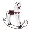 Yosoo Nordic Wooden Rocking Horse Hand Carved Hand Painted Horse Toy for Kids Collection and Decoration Kids (White) view 1
