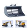 wheelfun 1/14 Metal Grille Bucket for Mini 914 Hydraulic RC Excavators Digger Model Parts Hobby Grade Model Accesories view 1