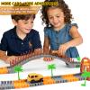 TGJH Construction Race Cars Accessories for Kids - 2-Pack Engineering Electric Toy Cars, Birthday Gifts for 3 4 5 6 7 Year Old Boys, Compatible with Construction Race Car Track Set view 4
