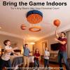 Bedroom Basketball Hoop,Goal Games with Net &Ball | Foldable Basketball Ceiling Hoop | for Boys Girls Teens Adults Families view 4