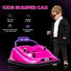 12V Toddler Bumper Car Ride On with Remote Control, 360 Spin Electric Bumper Car with Dual Motors, LED Lights & Music, Safety Belt, for Boys & Girls Ages 25 (Pink) view 2
