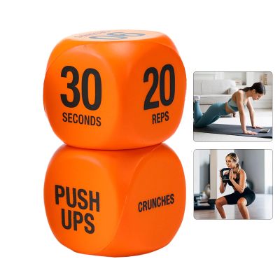 6 Sided Fitness Dice for Exercise, Game for Group Fitness & Exercise, Home Gym Use  Women Teens Squats Push Up Sports Outdoor Home, Great Workout Equipment & Gift for Gym Lovers