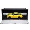 1/18 Scale Model Car Display Case with LED Light, Shipping Container Style Garage Diorama Show Case - Modern Mirror Reflective Interior, Grid Floor Showroom Design, Stackable Showcase for Diecast Vehi view 2
