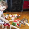 SEWACC 1pc Rack Train Track Model Bridge Accessory for Wooden Train Tracks Kids Educational Plaything view 2