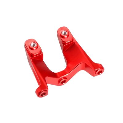 1/24 RC Truck Aluminum Rear Wing Stay Car Spoiler Mount for LO-SI Micro-B Buggy Upgrades Parts Accessories(Red)