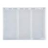 OEBUAFI 10Pcs Stamp Album Pages, Transparent Material, Universal for Stamp Collection Book, Ideal for and Postcards Storage (Transparent 3 lines) view 1