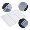OEBUAFI 10Pcs Stamp Album Pages, Transparent Material, Universal for Stamp Collection Book, Ideal for and Postcards Storage (Transparent 3 lines) view 2