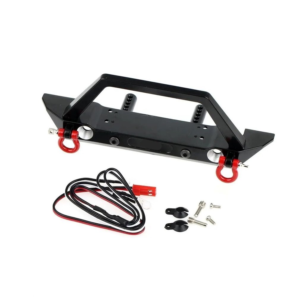 1/10 RC Crawler Aluminum Front Bumper for Tr-axxas TRX4 TRX6 Axial SCX10 II III PRO Gen8 Upgrades Parts Accessories