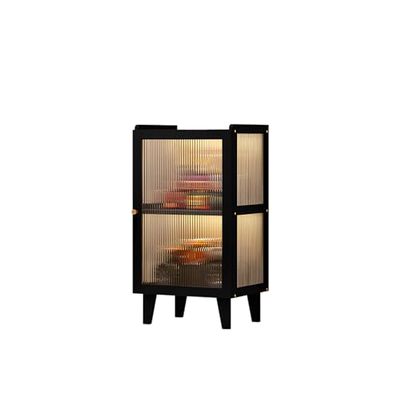 3-Tier Acrylic Display Case, Clear Showcase Cabinet for Collectibles, Simple Floor Storage Shelf, Multi-Layer Open Design, No Door Display for Home & Office Use