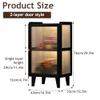 3-Tier Acrylic Display Case, Clear Showcase Cabinet for Collectibles, Simple Floor Storage Shelf, Multi-Layer Open Design, No Door Display for Home & Office Use view 2