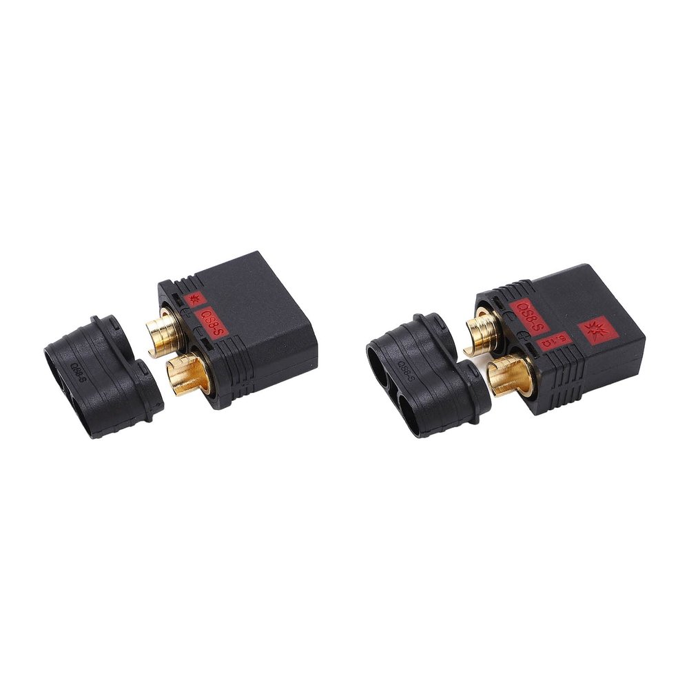 Ailgely Strong Compatibility Reusable QS8 Connector Male and Female Kit, RC Car Part Prevent Sparks, for RC, Suitable for All Remote Control Cars, Aircrafts, and Ships
