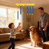 Catching Sticks Games, Adjustable 3 Speed Reaction Game That Promotes Hand-Eye Coordination, 6 Drop Stick Challenge Family Game Adult Gift for Kids at Christmas Birthday view 2