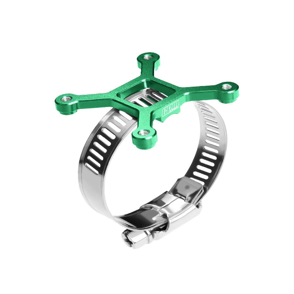 Aluminum 7075-T6 Alloy+304 Stainless Steel 40X40mm RC Cooling Fan Ajustable Mount for 40-56 Series Motor - Green