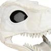 DIY Dinosaur Mask with Fur Felt Sheet Eyes Mesh Set,Hard Plastic Dino Mask Moving Jaw,Therian Fursuit Head Base Outfit (Blue) view 3