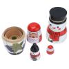 ZAWELIYO Nesting Dolls Glossy Round Unique Christmas Style Attractive Ornaments for Festive Gifts Decorative view 3