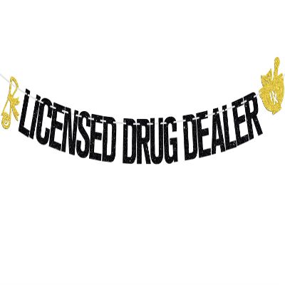 Licensed Drug Dealer Banner, Future Pharmacist, Congrats PharmD, Class of 2026 Medical College Graduation Party Decoroations Supplies
