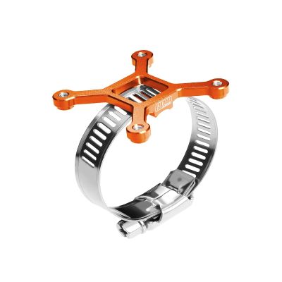 Aluminum 7075-T6 Alloy+304 Stainless Steel 40X40mm RC Cooling Fan Ajustable Mount for 40-56 Series Motor - Orange