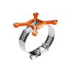 Aluminum 7075-T6 Alloy+304 Stainless Steel 40X40mm RC Cooling Fan Ajustable Mount for 40-56 Series Motor - Orange view 1
