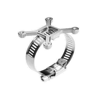Aluminum 7075-T6 Alloy+304 Stainless Steel 40X40mm RC Cooling Fan Ajustable Mount for 40-56 Series Motor - Silver