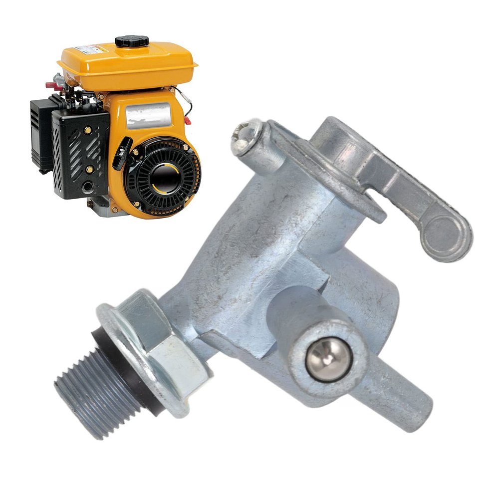 ZAWELIYO 12mm Thread Fuel Tap Aluminum Alloy and Plastic Fuel Tap Switch for Robin EY15 EY20 Ey28 Engine Replacement Parts