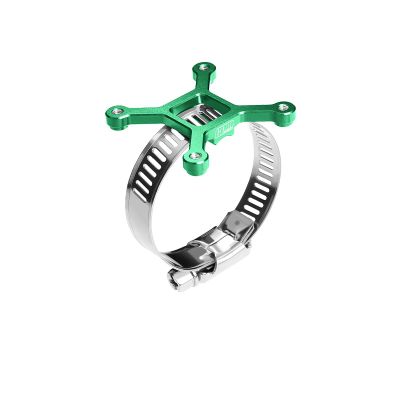 Aluminum 7075-T6 Alloy+304 Stainless Steel 40X40mm RC Cooling Fan Ajustable Mount for 28-42 Series Motor - Green