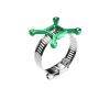 Aluminum 7075-T6 Alloy+304 Stainless Steel 40X40mm RC Cooling Fan Ajustable Mount for 28-42 Series Motor - Green view 1
