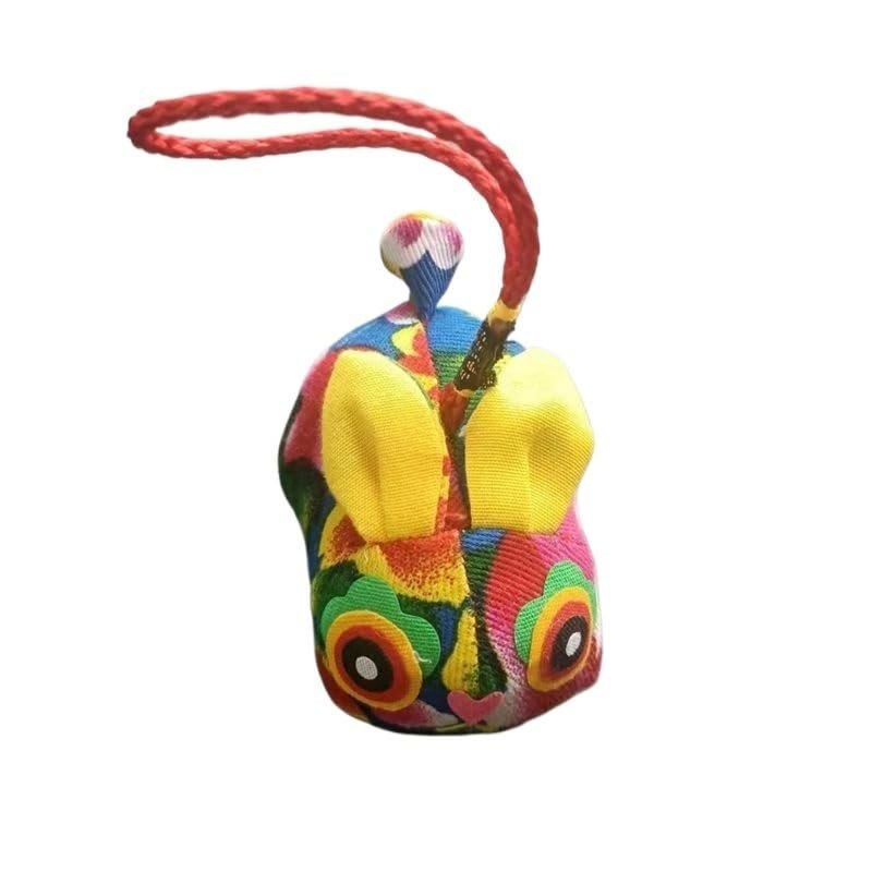 Handmade Cloth Tiger Sachets - Unique Doll Purse for Dragon Boat Festival & Folk Crafts Enthusiasts(BigBlueFlowercloth)