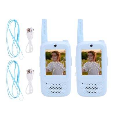 Yoidesu Video Walkie Talkie for Kids - 2 Pack Rechargeable Kids Walkie Talkies Long Range Radios, Video Intercom & Voice Effects, Birthday Gifts, Toys for Age 3-12 Boys Girls