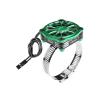 Aluminum 7075-T6 Alloy+316 Stainless Steel 40X40mm RC Cooling Fan Ajustable for 40-56 Series Motor - Green view 1