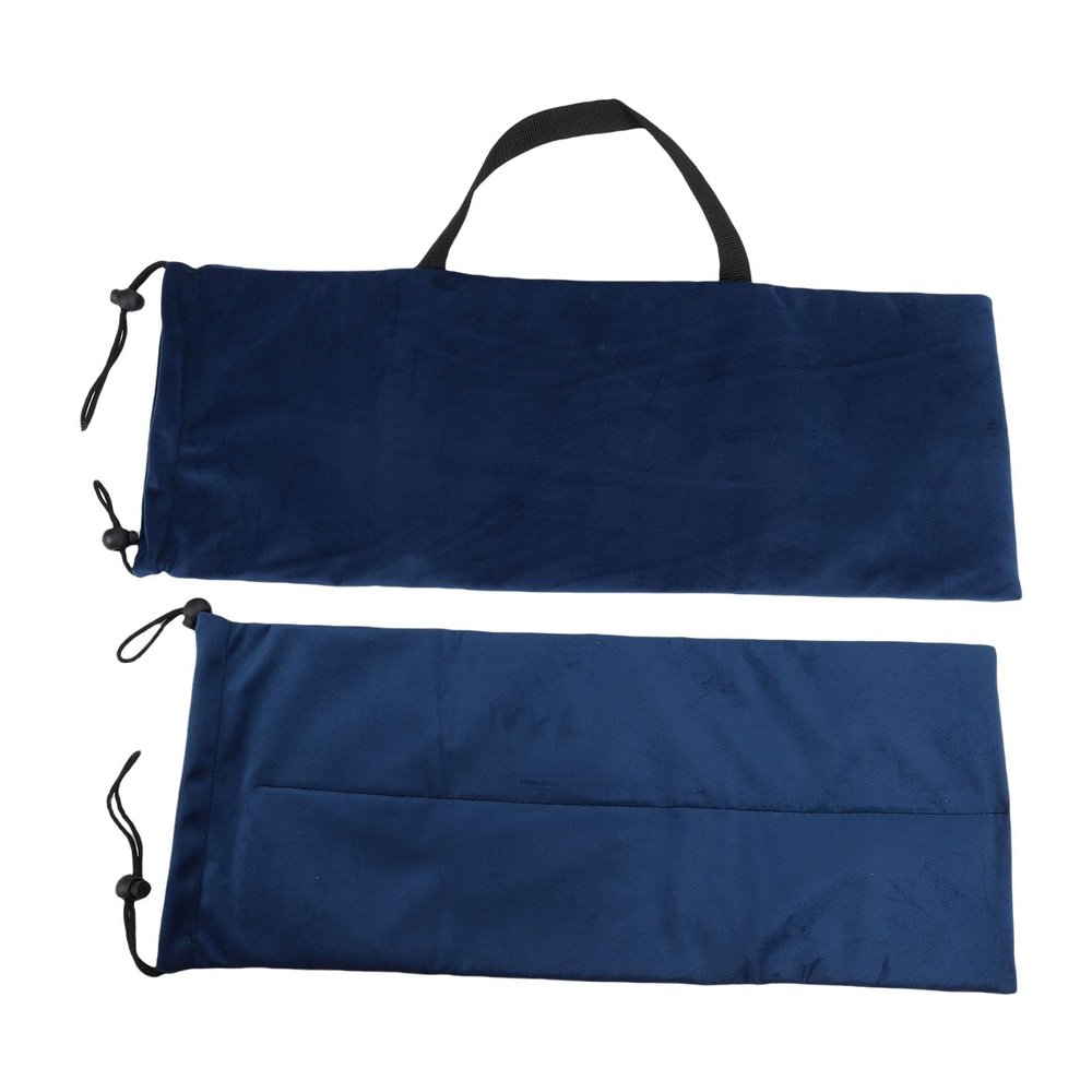 Asixxsix Mahjong Rack Bag, Velvet Travel Bag for Storaging Mahjong Racks and Pushers, with 4 Separate Slots and Drawstring Closure