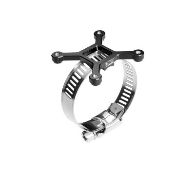 Aluminum 7075-T6 Alloy+304 Stainless Steel 40X40mm RC Cooling Fan Ajustable Mount for 28-42 Series Motor - Black