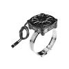 Aluminum 7075-T6 Alloy+316 Stainless Steel 40X40mm RC Cooling Fan Ajustable for 40-56 Series Motor - Black view 1