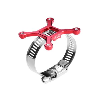 Aluminum 7075-T6 Alloy+304 Stainless Steel 40X40mm RC Cooling Fan Ajustable Mount for 40-56 Series Motor - Red