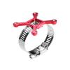 Aluminum 7075-T6 Alloy+304 Stainless Steel 40X40mm RC Cooling Fan Ajustable Mount for 40-56 Series Motor - Red view 1