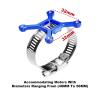 Aluminum 7075-T6 Alloy+304 Stainless Steel 40X40mm RC Cooling Fan Ajustable Mount for 40-56 Series Motor - Red view 2
