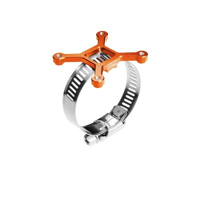 Aluminum 7075-T6 Alloy+304 Stainless Steel 40X40mm RC Cooling Fan Ajustable Mount for 28-42 Series Motor - Orange