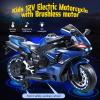 12V Kids Electric Motorcycle with Safety Training Wheels - 9 MPH Ride-On Dirt Bike for Children, Ages 3-7 Red view 4