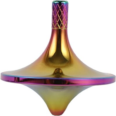 Funny Copper Gyro for Adults Decompression Spinning Top Lightweight Design for Parent Interaction Present for Boys and Fun Fidget Plaything (Multi)