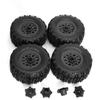1/10 RC Short Course Tires All-Terrain RC Tires 12mm Hex for 1/10 Scale Traxxas Cars Baja, HPI, Losi Belted Tires /4PCS (Red) view 3