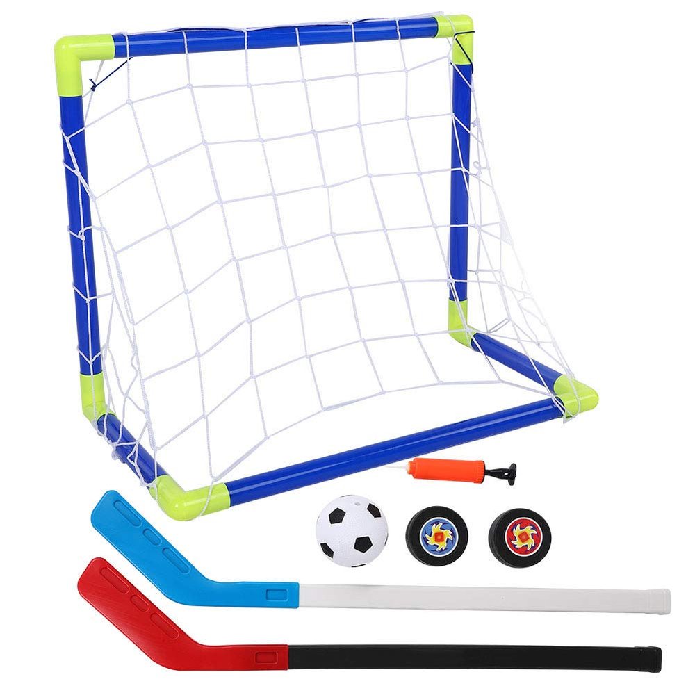 aqxreight 2 in Outdoor Football Ice Hockey Goal Kit with Balls Pump Kid Training Toys is Made Quality Good Football Ice Hockey GoalChildren Training Toy KitIce GoalFootball