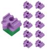Wood Train Track Connector Pieces  PP 4x3.2x1.9cm | 10 Pieces Toy Train Set Connector Connecting Accessories | Track Connectors for Children Ages 3 Plus Indoor Play Preschool Kindergarten Bedroom view 1