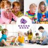 Wood Train Track Connector Pieces  PP 4x3.2x1.9cm | 10 Pieces Toy Train Set Connector Connecting Accessories | Track Connectors for Children Ages 3 Plus Indoor Play Preschool Kindergarten Bedroom view 3