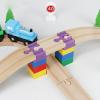 Wood Train Track Connector Pieces  PP 4x3.2x1.9cm | 10 Pieces Toy Train Set Connector Connecting Accessories | Track Connectors for Children Ages 3 Plus Indoor Play Preschool Kindergarten Bedroom view 4