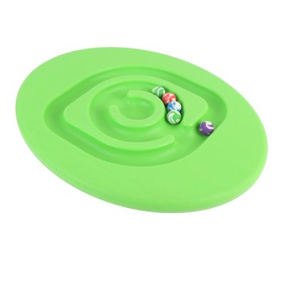 RASTKY Children Balance Platform Egg Shaped Sensory Training Rocking Board Toy for Kindergarten, Compact and Lightweight Kids Balance Equipment for Home Use (Green)
