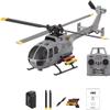 Joponnydiy C186S RC Helicopter with Brushless Motors, BO105 4CH 6-Axis Gyro Optical Flow Hovering, 3 Flight Speeds 1:48 Scale Remote Control Aircraft for Adults Beginners view 1