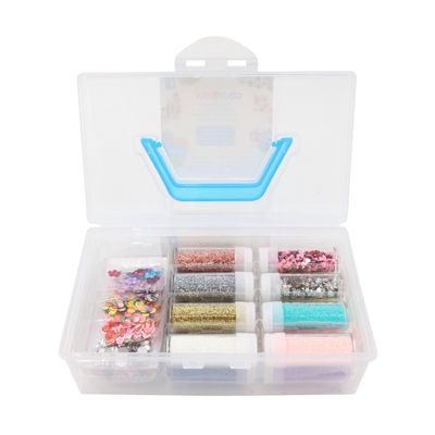 Creatology Glitter and Gem Craft Embellishment Set, Slime and Sculpture Mixed Media Kit, Assorted Colors, 22 Pieces, 1-Pack