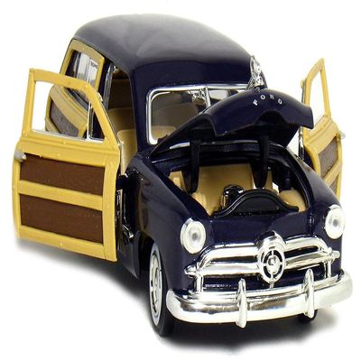 1949 Woody Wagon Dark Blue 1/24 Diecast Model Car by Motormax 73260dkbl